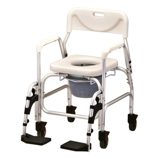 Nova Deluxe Rolling Shower Chair Commode 8801 MAIN