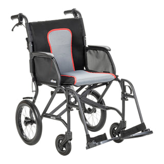 Drive AeroFly Ultra-Lite Transport Chair, three-quarter view facing right