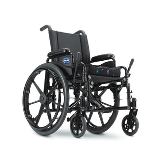 Invacare 9000 Jymni pediatric wheelchair in a black frame, three-quarter view, shown without front riggings