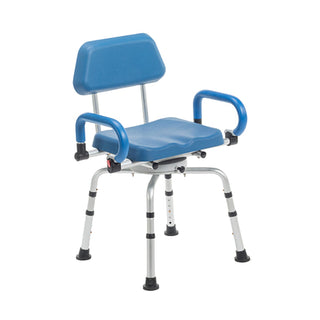 Journey SoftSecure Rotating Shower Chair, three-quarter view facing right