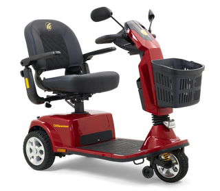 Golden Companion 3-Wheel Full-Size in Crimson Red, left three-quarter view
