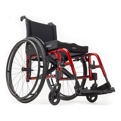 Ki Mobility Catalyst 5Vx in red, front three quarter view