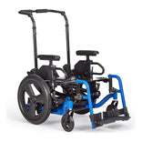 Ki Mobility Focus CR in blue, front three quarter view from the other side