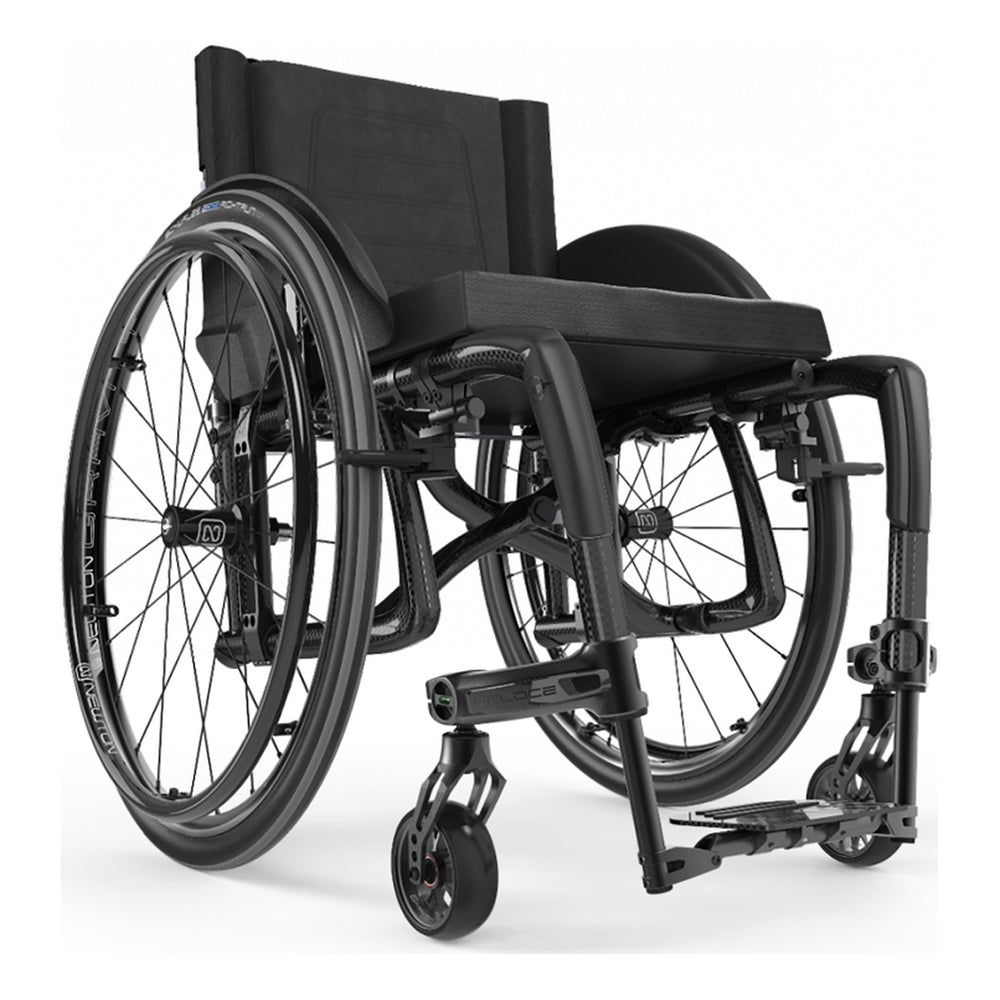 Motion Composites Veloce in High Gloss Carbon Fiber, front three quarter view