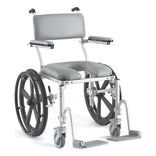 Nuprodx MC4020 Pediatric self-propelled shower commode chair with 20 inch rear wheels