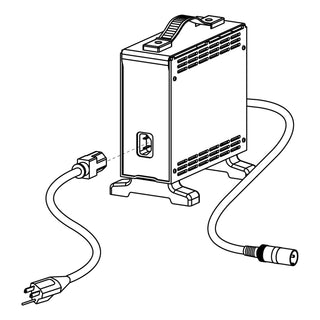 Pride 8A Off-Board Charger for the Jazzy 1450, part ELE2000091, Pride parts illustration