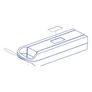 Pride Jazzy Carbon HD 20Ah Lithium Battery, part BAT2506118-P, Pride parts illustration