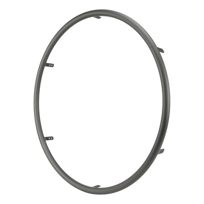 Spinergy hard anodized grey aluminum handrim with 6 tabs, at an angle