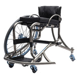 Top End GOAT with the near wheel removed, showing the titanium frame and anti-tip