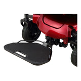 XL footplate on the Merits Atlantis power wheelchair