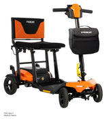 Pride Go Go Super Portable in Orange, right three-quarter view
