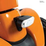Pride Pursuit 2 front LED headlight detail (Orange)