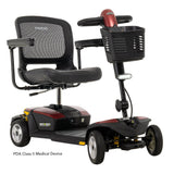 Pride Go Go Endurance Li 4-Wheel in Garnet Red, three-quarter beauty view