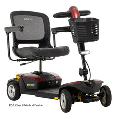Pride Go Go Endurance Li 4-Wheel in Garnet Red, three-quarter beauty view