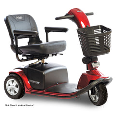 Pride Victory 10 3-Wheel in Candy Apple Red, right-facing three-quarter view