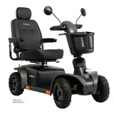 Pride Pursuit 2 mobility scooter in Gray (Matte), right three-quarter view