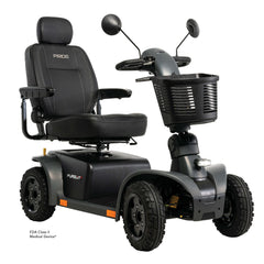 Pride Pursuit 2 mobility scooter in Gray (Matte), right three-quarter view