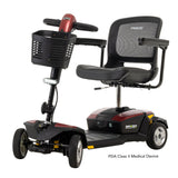 Pride Go Go Endurance Li 4-Wheel in Garnet Red, left beauty view