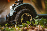 Pride Baja Bandit 9.4-inch solid tire closeup