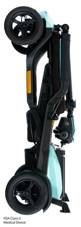 Pride Go Go Super Portable folded and standing on its own