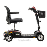 Pride Go Go Endurance Li 4-Wheel in Garnet Red, right profile view