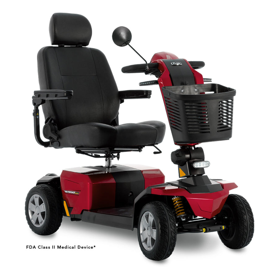 Pride Victory LX Sport in Candy Apple Red, right-facing three-quarter view