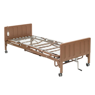 Drive semi-electric single crank bed, deck flat