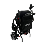 ComfyGo IQ-Carbon from the rear, showing the seat-back storage bag
