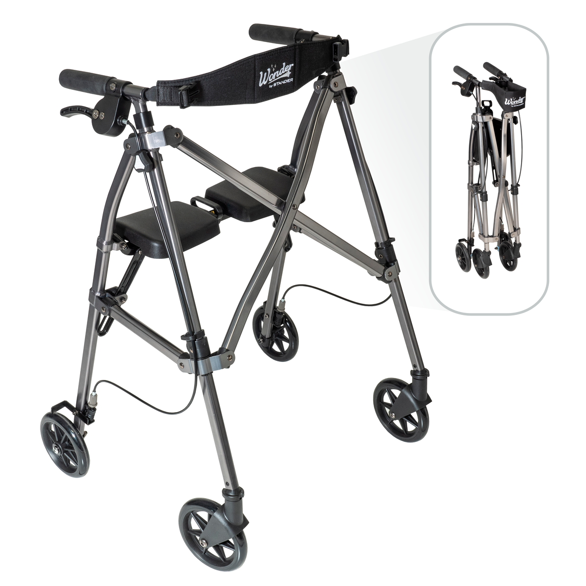 Space Saver Rollator, 4250-BW