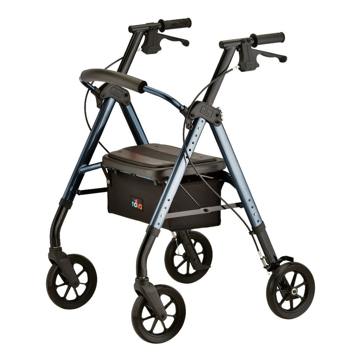 Nova Star 8 DX Heavy Duty Rollator, Heavy Duty / Blue, item 4263BL