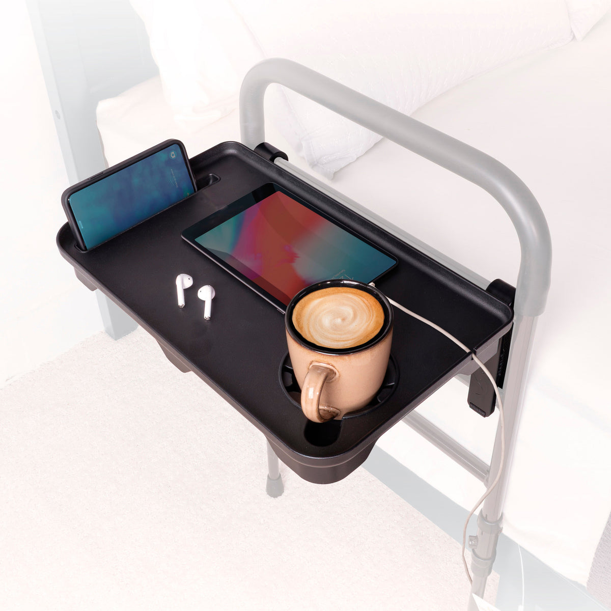 Stander Bed Rail Tray Accessory, product photograph