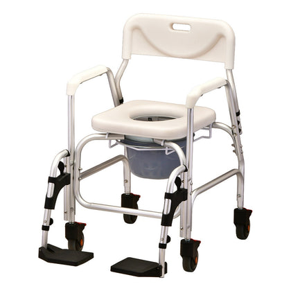 Nova Deluxe Rolling Shower Chair Commode 8801 MAIN