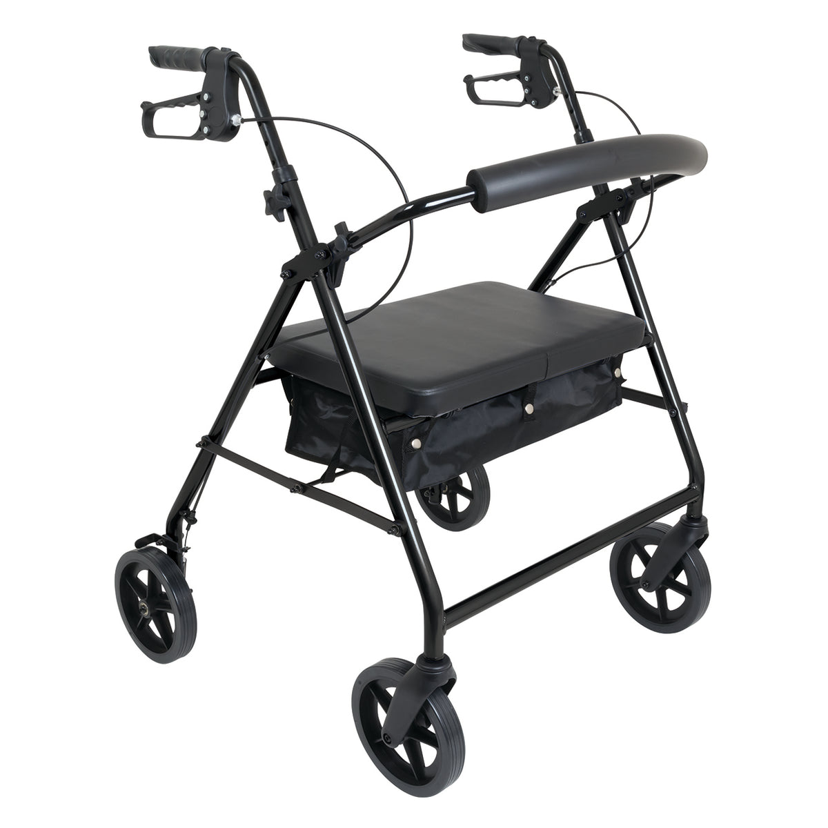 Protekt Heavy Duty Bariatric Rollator, three-quarter view