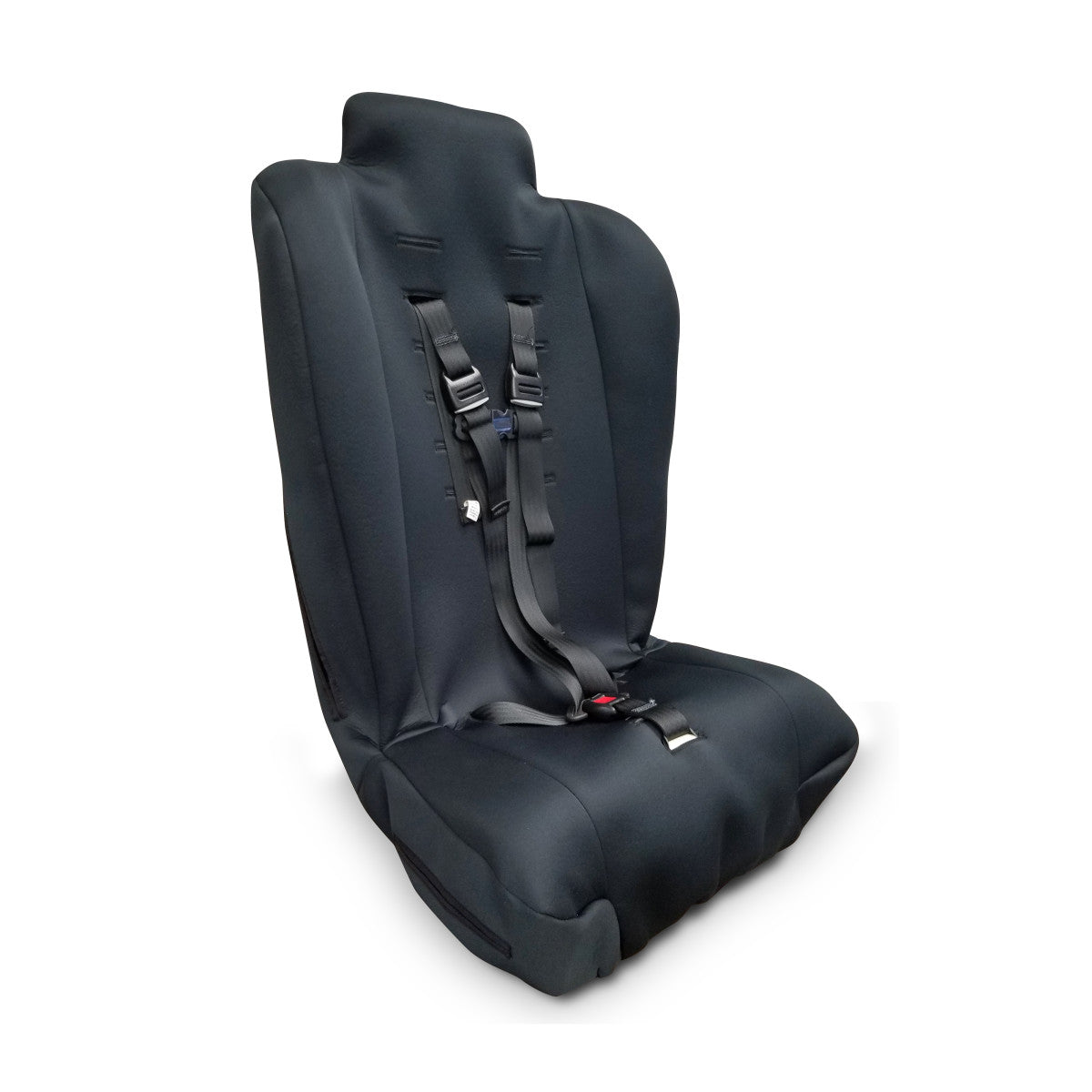 Drive Spirit Spica Car Seat in stealth black, three-quarter view
