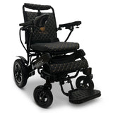 ComfyGo Majestic IQ-8000 folding power wheelchair, black frame with the black cushion