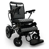 ComfyGo Majestic IQ-8000 folding power wheelchair, black frame with the gray cushion