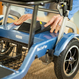 The removable 24V 10Ah lithium battery box seated on the So Lite rear deck