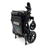 ComfyGo G5 Pro folded upright and standing on its rear wheels