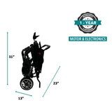 ComfyGo IQ-Carbon folded dimensions, 31 inches by 13 inches by 24 inches