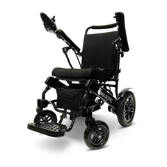 ComfyGo Majestic IQ-8000 folding power wheelchair, black frame with the standard cushion