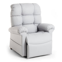Journey Perfect Sleep Chair 2-Zone in Miralux Light Gray Spectra