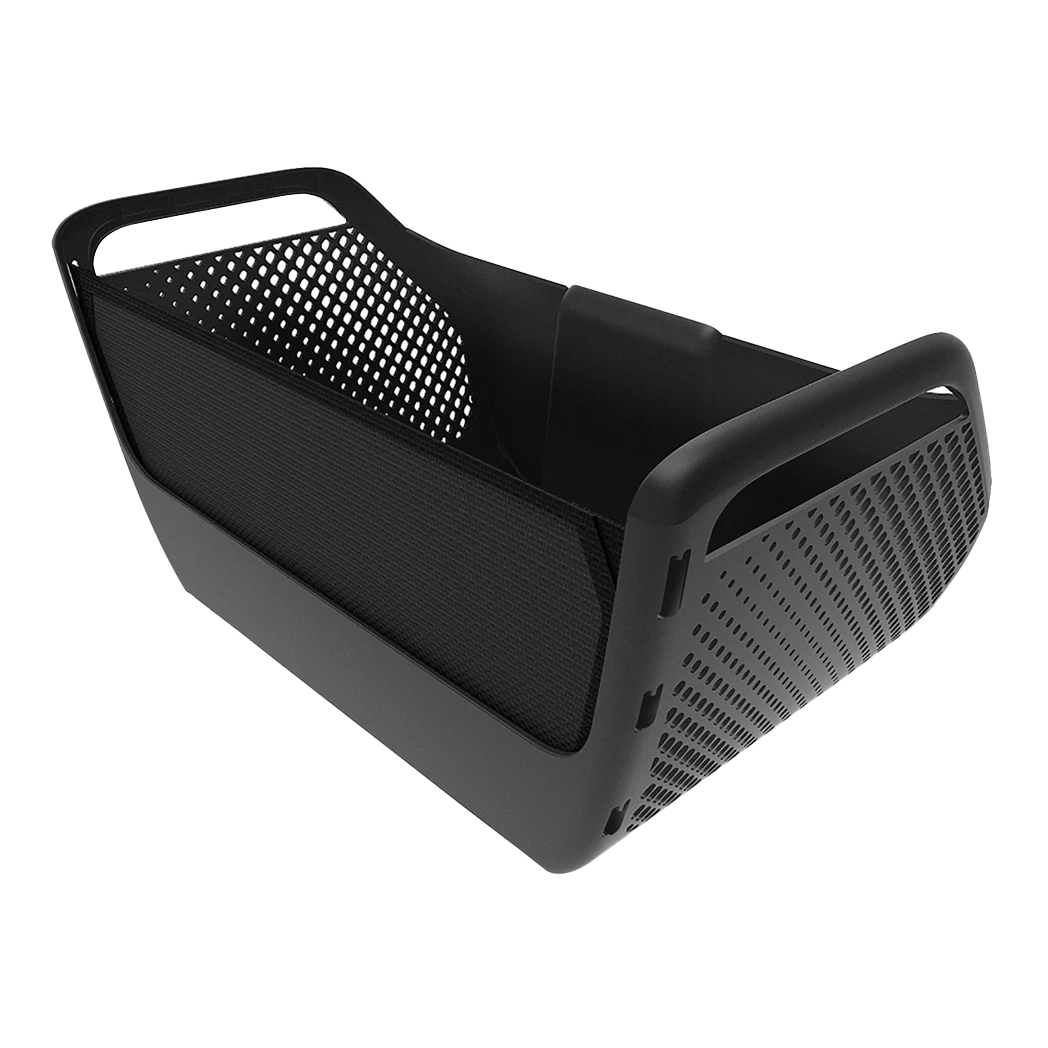 WHILL underseat basket fitted to a Model C2 power wheelchair