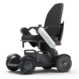 WHILL Model C2 High Back seat fitted to a power wheelchair