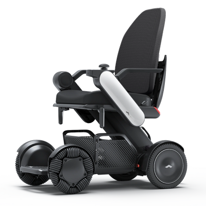 WHILL Model C2 High Back seat fitted to a power wheelchair