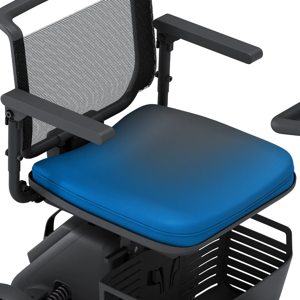 WHILL padded seat cushion for the Model R mobility scooter