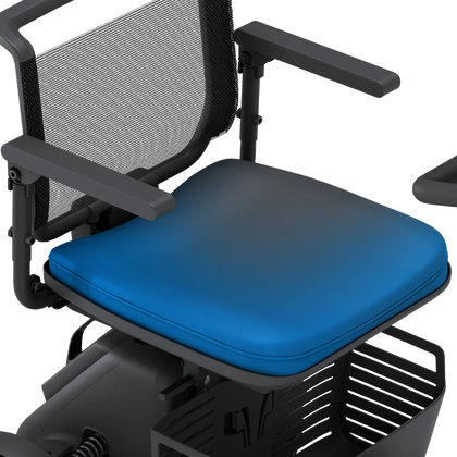 WHILL padded seat cushion for the Model R mobility scooter