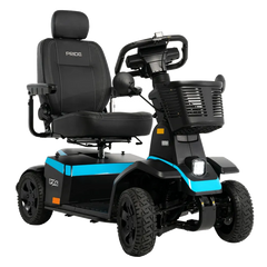 Pride PX4 heavy-duty mobility scooter, right-facing three-quarter view