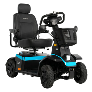 Pride PX4 heavy-duty mobility scooter, right-facing three-quarter view