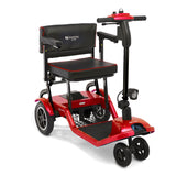 Journey So Lite folding power scooter in Red, front three-quarter view
