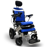 ComfyGo Majestic IQ-9000 AR, silver frame with the blue quilted textile.